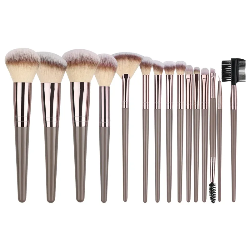 Conjunto de pincéis de maquiagem, 1-20 peças, base, blush, pó, corretivo, sombra, macio e fofo, armazenamento de ferramentas de beleza cosmética feminina