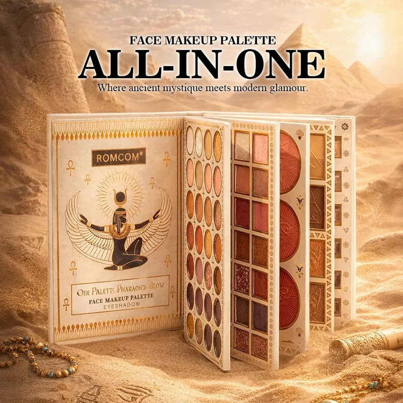 Βιβλίο Μακιγιάζ All-in-One 5 σελίδων Eye Shadow Powder Blusher High Gloss Powder Facial Mask Lip Gloss Mascara Essence Eye Black — image 5