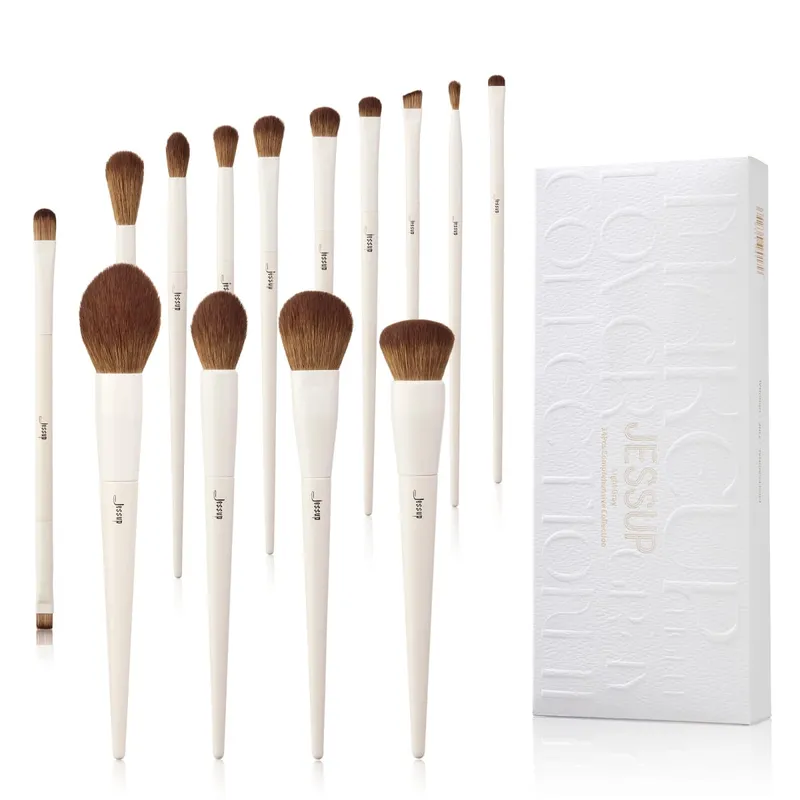 Jessup Σετ Πινέλων Μακιγιάζ 10-14pcs Πινέλο Μακιγιάζ Contour Foundation Πούδρα Σκιάς Ματιών Highlight Blending Concealer Liner T336 — image 12