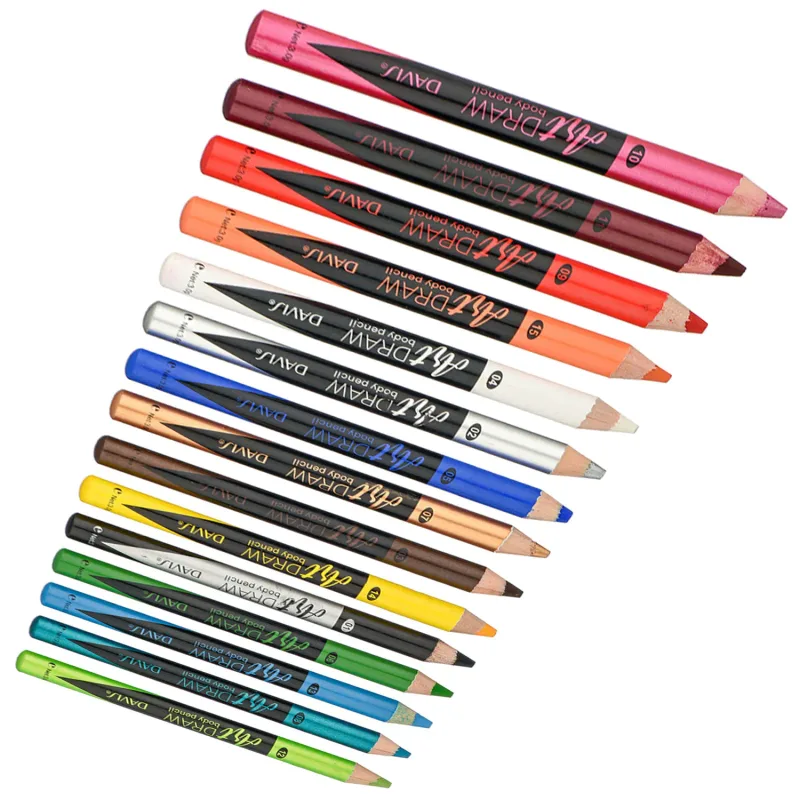 15 Color Eyeliner Lip Liner Pen Black Blue Multicolor Metallic Pearly Glitter Matte Finish Punk Smokey Style Eye Makeup Pen