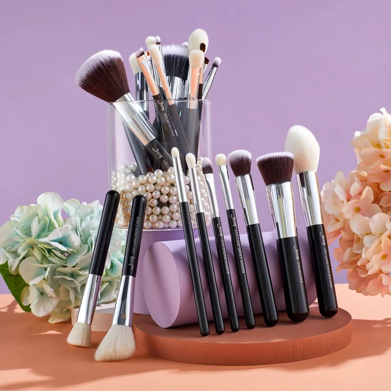 Jessup Πινέλα Μακιγιάζ Σετ Foundation Powder Professional Make Up Brush Contour Blender Eyeshadow Blush 25τμχ Goat Synthetic T175 — image 2