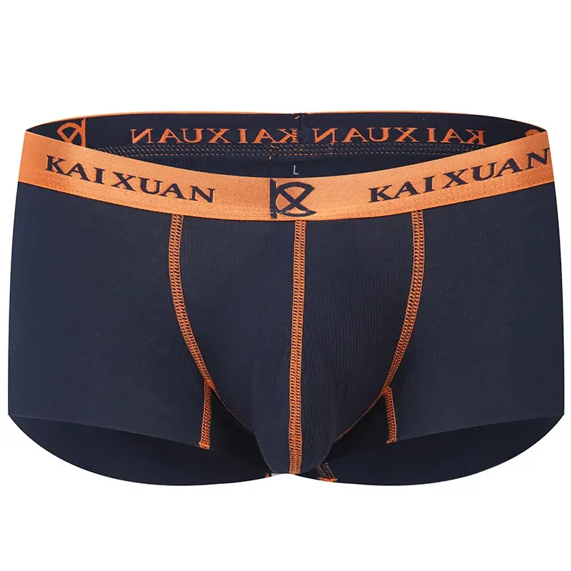 Fashion Men's Underwear Ultra-thin Breathable Boxers Shorts Low-rise Panties — image 2