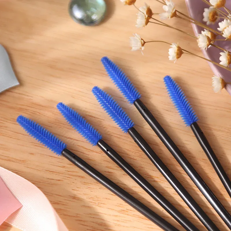 Pincéis descartáveis de silicone para cílios, 50 peças, rímel, aplicador de cílios, pincel de maquiagem, extensão de cílios, ferramentas de maquiagem, imperdível — image 6