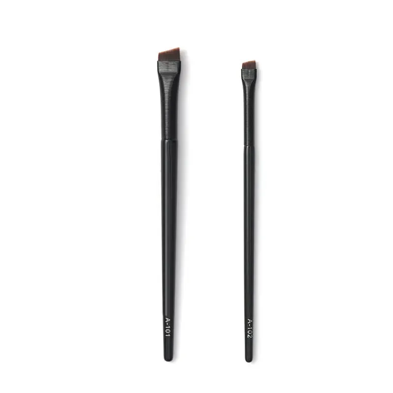 1pc super fino ângulo forro compõem escova olho sobrancelha pincéis de maquiagem de cabelo sintético sobrancelha fina afiada ferramentas cosméticas profissional