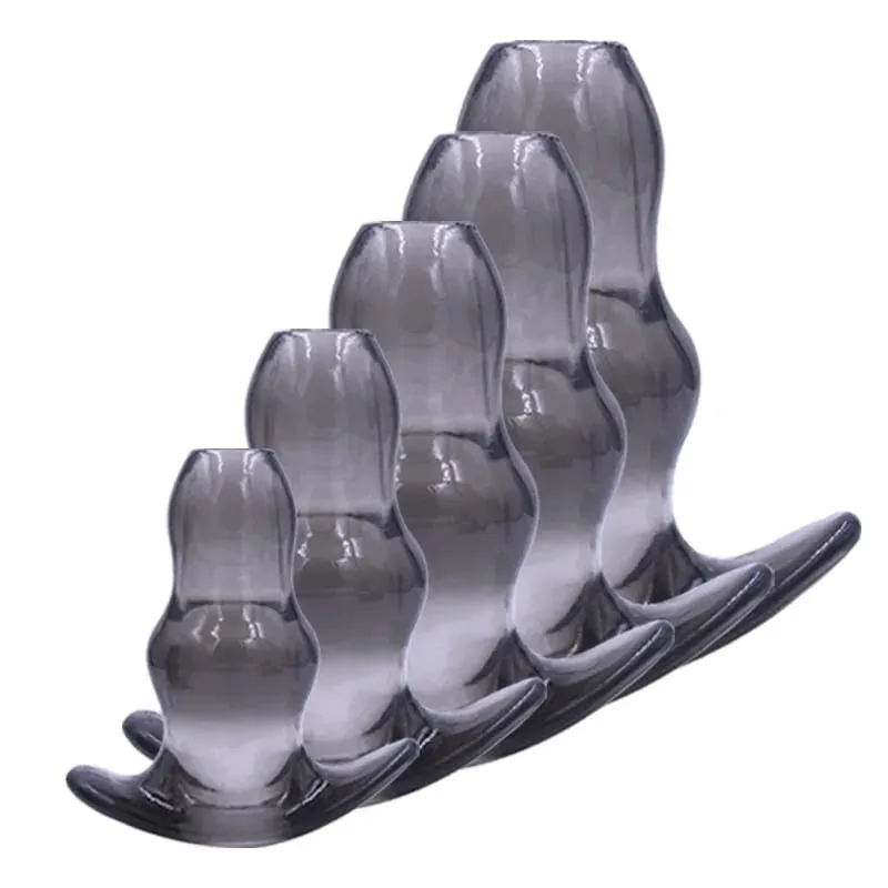 Κοίλο πρωκτικό βύσμα 5 μεγεθών Μαλακό Speculum Prostate Massager Butt Plug Enema Παιχνίδια σεξουαλικής επαφής για γυναίκες άντρες Προϊόντα σεξουαλικού διαστολέα πρωκτού — image 2
