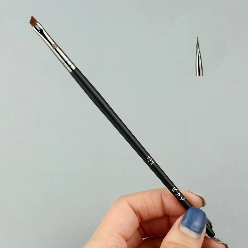 1 τμχ Precision Eyeliner Beveled Concealer Πινέλα μακιγιάζ κωνικό Πινέλο μακιγιάζ για τα βλέφαρα Flat liner υγρό φρύδι 406 712 722 — image 8