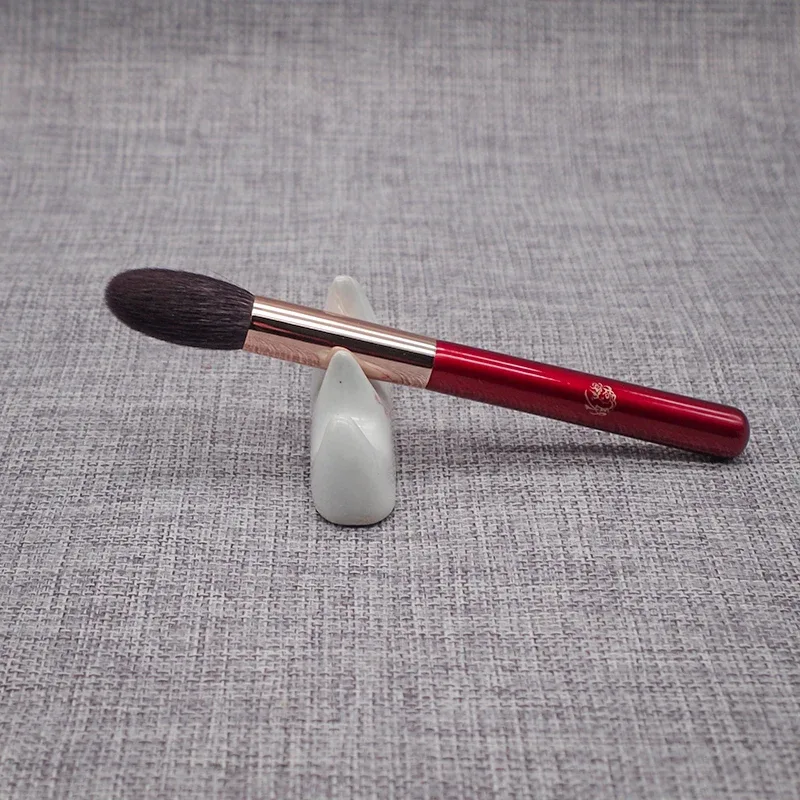Pincel cônico artesanal para iluminador k14, pincel de maquiagem profissional, ferramentas cosméticas, macio, saikoho, cabelo de cabra, pincéis de maquiagem