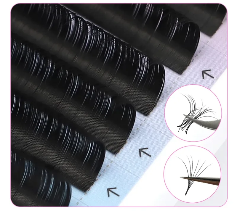 Classic Individual Eyelash Lashes Faux Mink False Eyelash Extension όλων των μεγεθών 6-20mm Μαλακές βλεφαρίδες Επαγγελματική βλεφαρίδα μακιγιάζ — image 4
