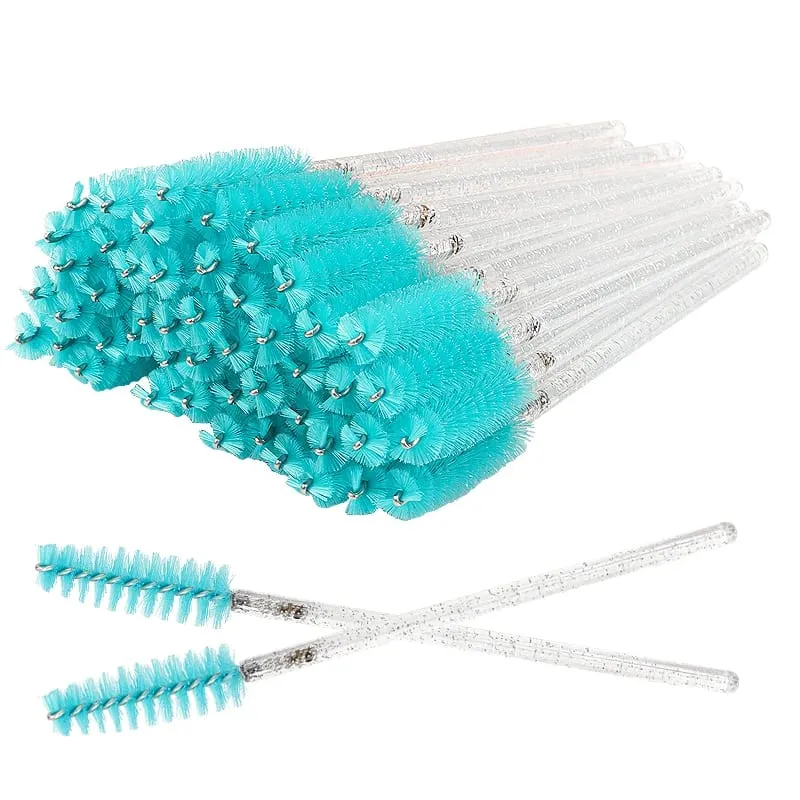 Pincéis cosméticos para maquiagem de cílios, 50 peças, descartáveis, cristal branco, varinhas de rímel, ferramentas de extensão de cílios — image 11