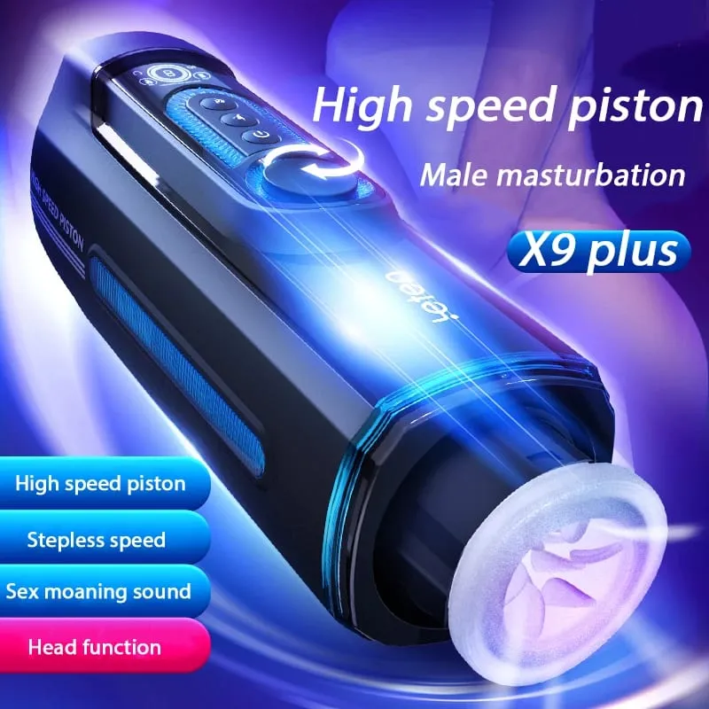Leten Retractable High Speed Piston Male Masturbator Moaning Thrusting Heating Vagina Masturbation Cup Pussy Sex Toys For Men — image 2