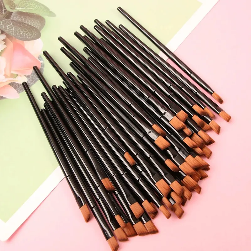 50 τμχ/σετ Brush Eye Shadow Mascara Blending Pencil Brush Brushes Makeup Professional Beauty Makeup Tools — image 2