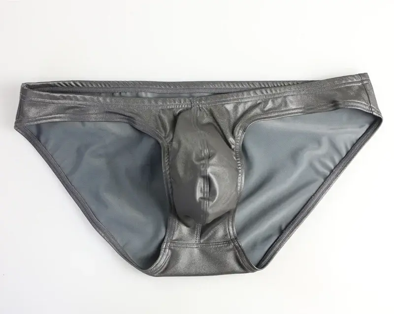 Sexy Men Briefs U Convex Penis Pouch Underwear Panties Men Bright Fabric Briefs for Man Bikini Hot Sale — image 4