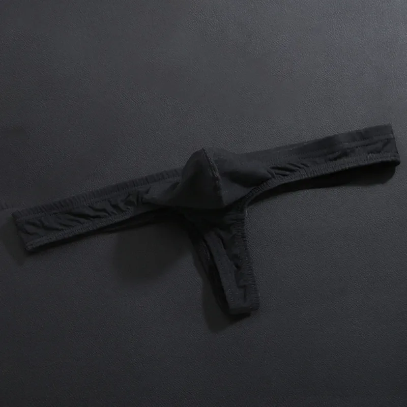 Biancheria intima da uomo sexy Intimo di cotone Mutande perizoma Intimo maschile Abbigliamento Vita bassa Stretch G-String Slip T-Back Tinta unita Traspirante — image 4