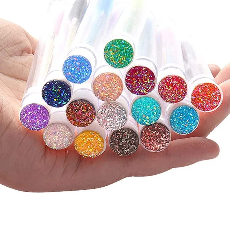 1-10 τμχ Pink Eyelashes Brushes Επαναχρησιμοποιήσιμη βούρτσα φρυδιών για βλεφαρίδες Extension Crystal Eyelash Brush Mascara Tube Make Up Hot εκπτώσεις — image 5
