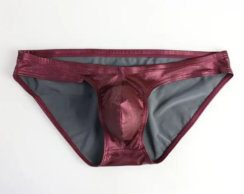 Sexy Men Briefs U Convex Penis Pouch Underwear Panties Men Bright Fabric Briefs for Man Bikini Hot Sale — image 2