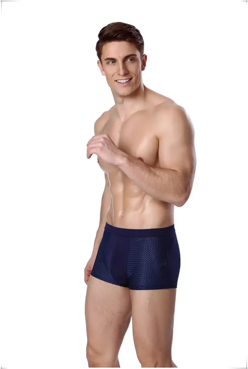 8件/套內衣短褲男士內褲男士網眼夏季男士性感火辣內褲大碼5xl 6xl 7xl 8xl行李箱 — image 6