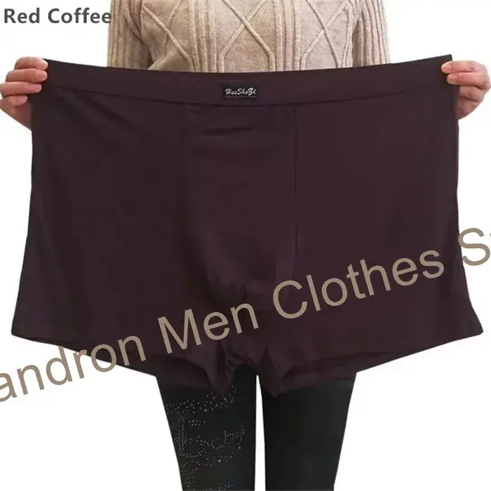 Boxer doux en Fiber de bambou pour homme, sous-vêtement surdimensionné, grande taille 8XL, 7XL et 6XL, sous-vêtements respirants, culotte solide, 140KG — image 11