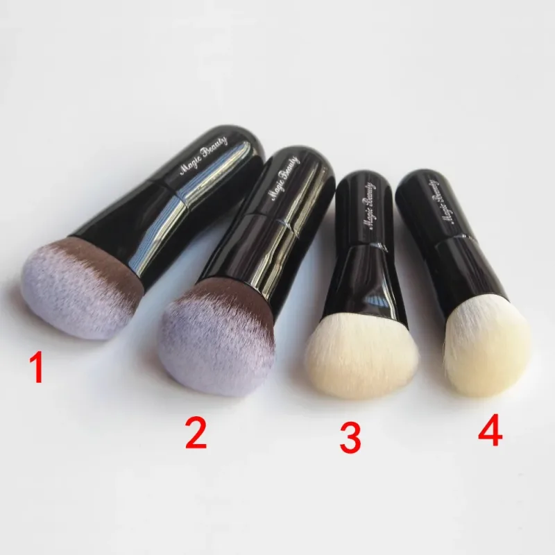 Bonito bebê profissional artesanal pincéis de maquiagem macio sintético saikoho cabra cabelo blush contorno fundação escova compõem escova — image 3