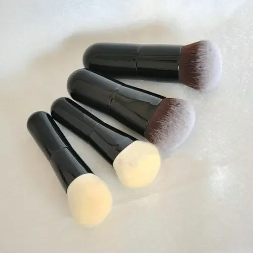 Bonito bebê profissional artesanal pincéis de maquiagem macio sintético saikoho cabra cabelo blush contorno fundação escova compõem escova — image 4