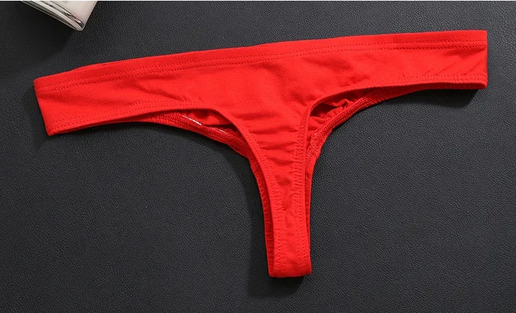 Biancheria intima da uomo sexy Intimo di cotone Mutande perizoma Intimo maschile Abbigliamento Vita bassa Stretch G-String Slip T-Back Tinta unita Traspirante — image 13