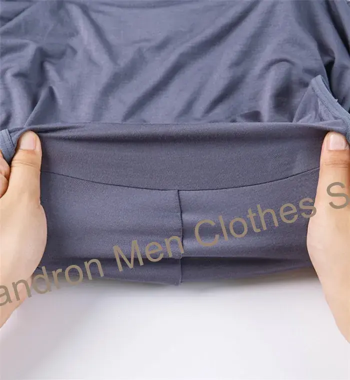 Boxer doux en Fiber de bambou pour homme, sous-vêtement surdimensionné, grande taille 8XL, 7XL et 6XL, sous-vêtements respirants, culotte solide, 140KG — image 2