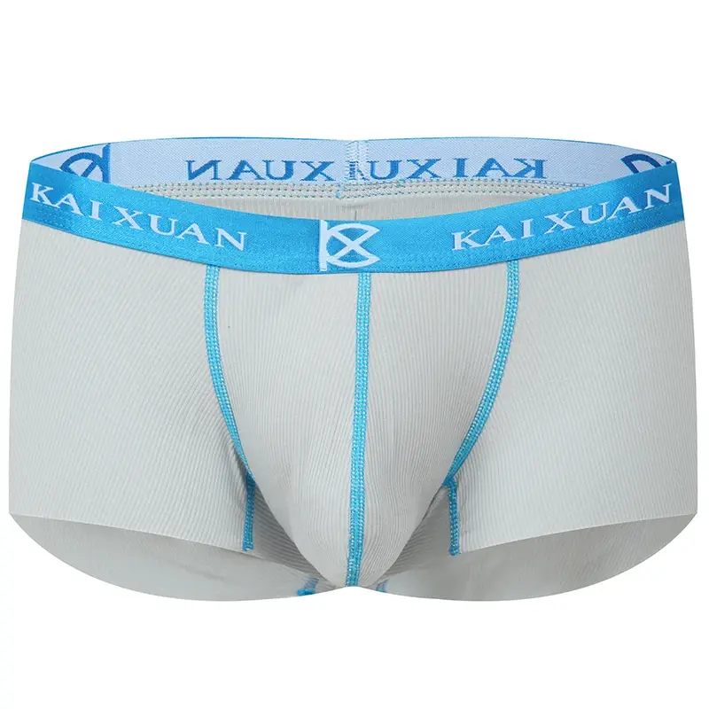 Fashion Men's Underwear Ultra-thin Breathable Boxers Shorts Low-rise Panties — image 8
