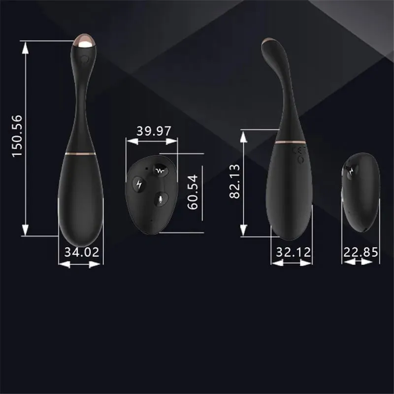 צליל שלט רחוק קפיצה ביצה הלם חשמלי G Spot נרתיק ממריץ קיגל כדורי תרגיל כדור ויברטור צעצועי מין לאישה — image 5