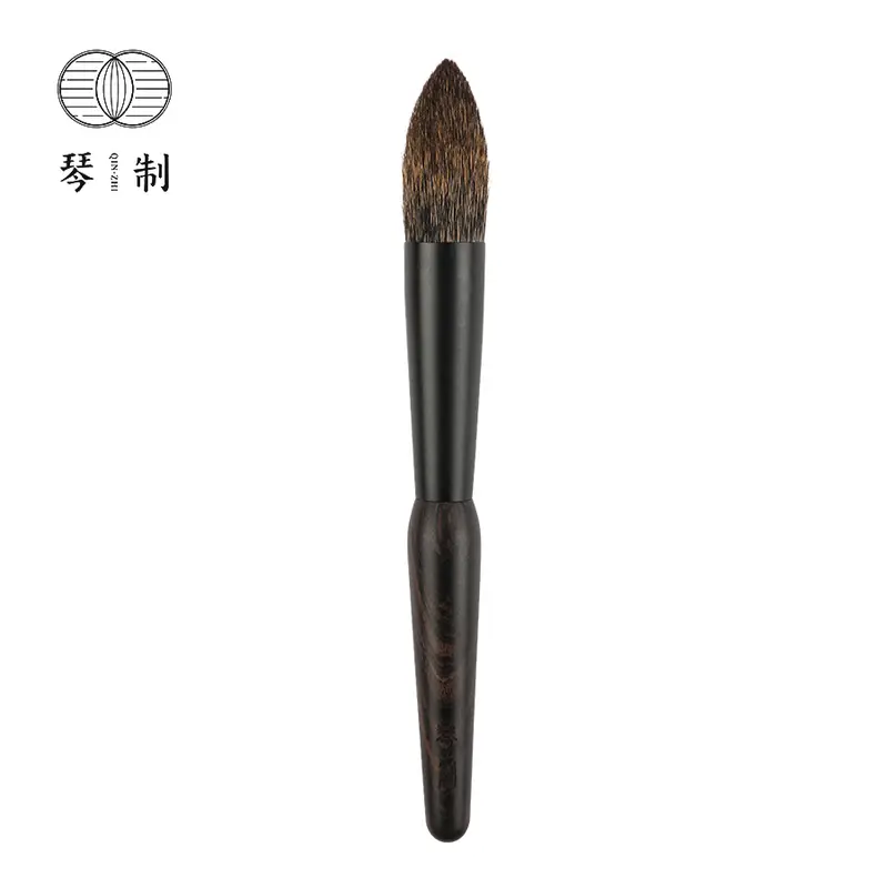 Pincel de maquiagem artesanal profissional z216, pincel cônico para iluminador, portátil, macio, esquilo, cabelo, pincéis de maquiagem
