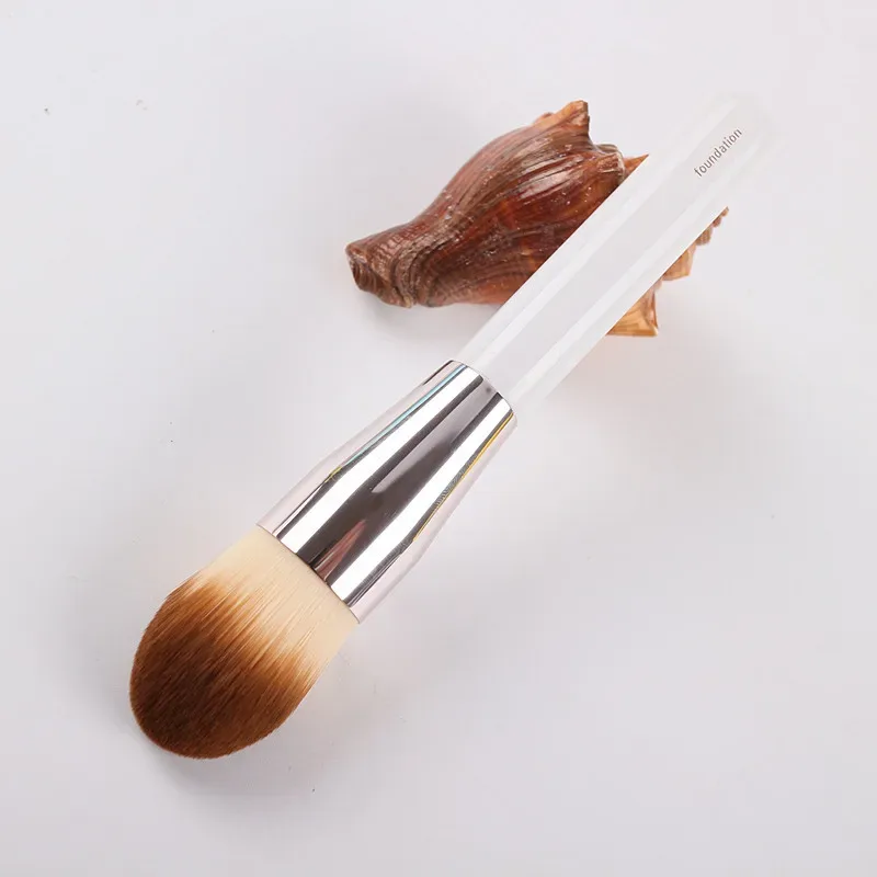 Foundation Makeup brushes Liquid Cream Foundation Powder contour White handle Make up brush Beauty Tools Cosmetics — image 3