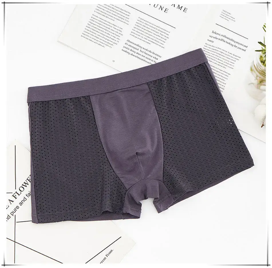 8件/套內衣短褲男士內褲男士網眼夏季男士性感火辣內褲大碼5xl 6xl 7xl 8xl行李箱 — image 12