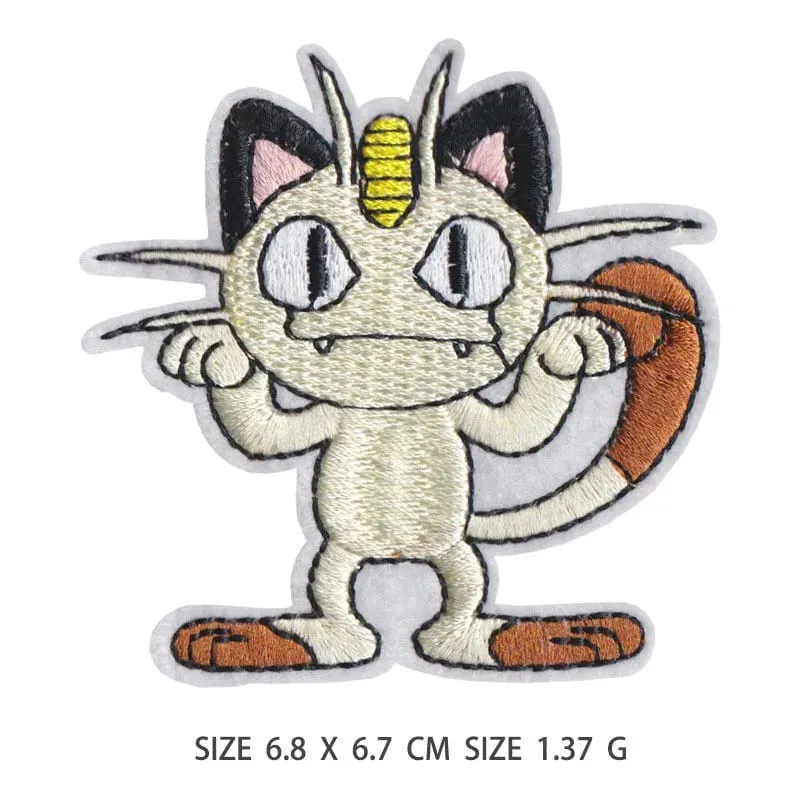 Επίθεμα υφάσματος Pikachu Αυτοκόλλητα ρούχων Ράψτε σε μπαλώματα κεντήματος Απλικέ σίδερο σε ρούχα Cartoon DIY διακόσμηση ενδυμάτων — image 5