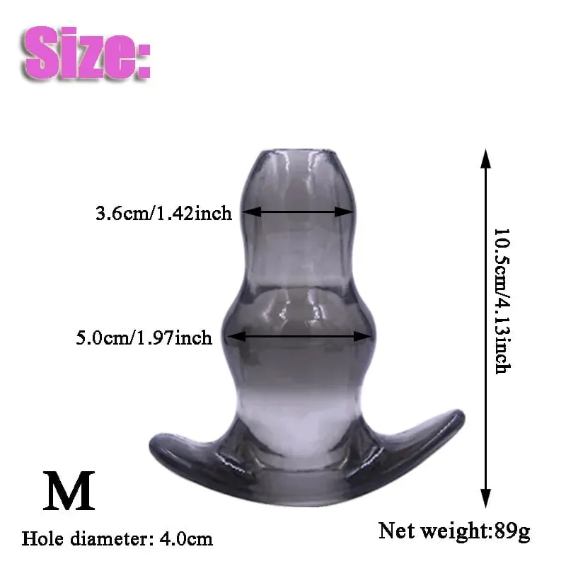 Κοίλο πρωκτικό βύσμα 5 μεγεθών Μαλακό Speculum Prostate Massager Butt Plug Enema Παιχνίδια σεξουαλικής επαφής για γυναίκες άντρες Προϊόντα σεξουαλικού διαστολέα πρωκτού