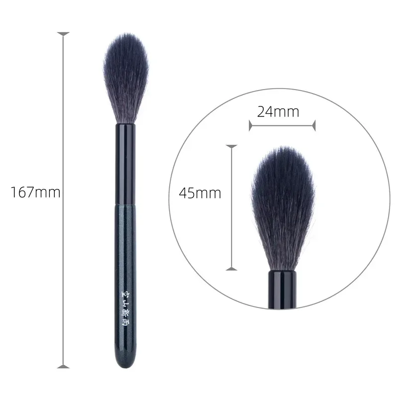 108 pincéis de maquiagem artesanais profissionais macios saikoho cabelo de cabra cerdas longas blush pincel ferramentas cosméticas pincel de maquiagem