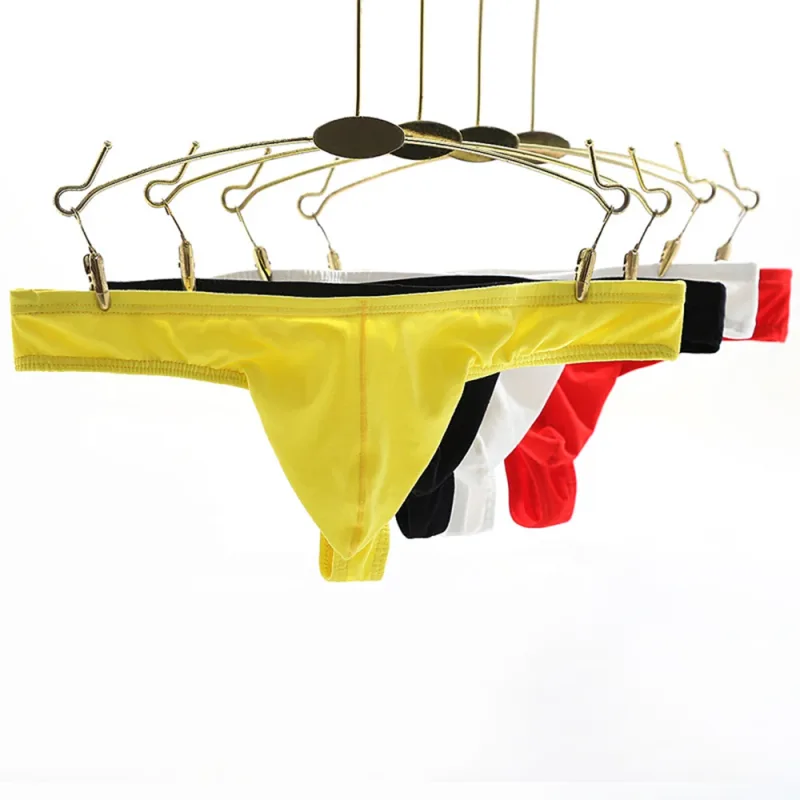 Biancheria intima da uomo sexy Intimo di cotone Mutande perizoma Intimo maschile Abbigliamento Vita bassa Stretch G-String Slip T-Back Tinta unita Traspirante — image 8
