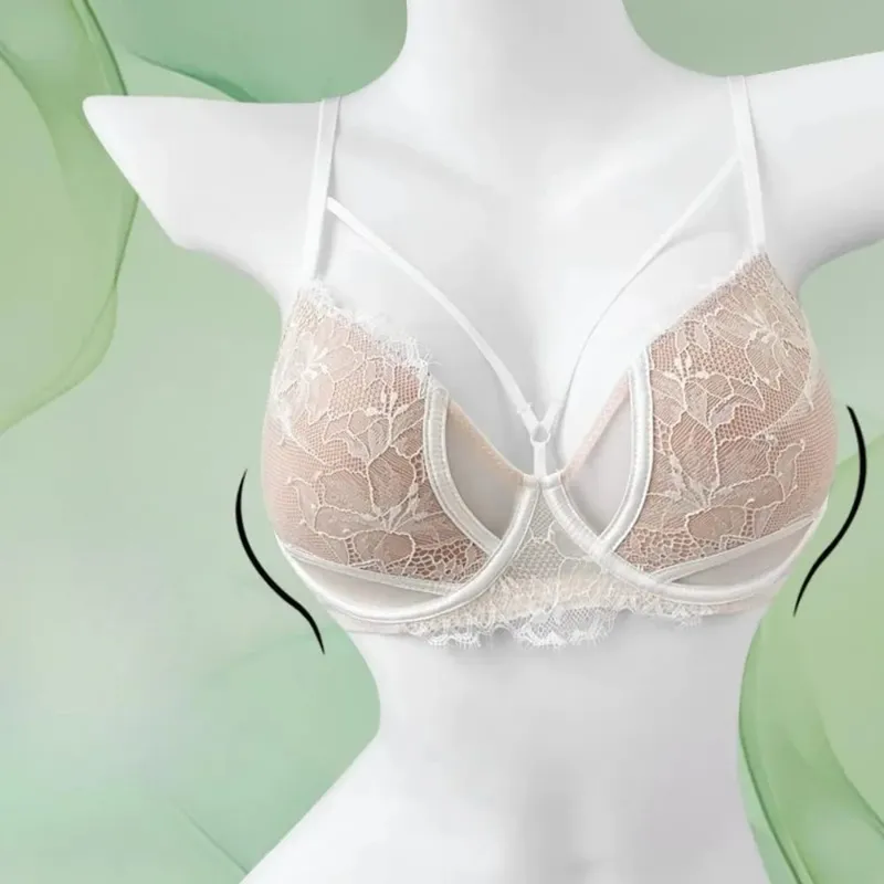 1. Σετ σουτιέν BANERDANNI Sexy Pure Desire Big Bust Minimizer Push Up Side Support Anti Sagging Anti-flading Εσώρουχα Hot Sale Best