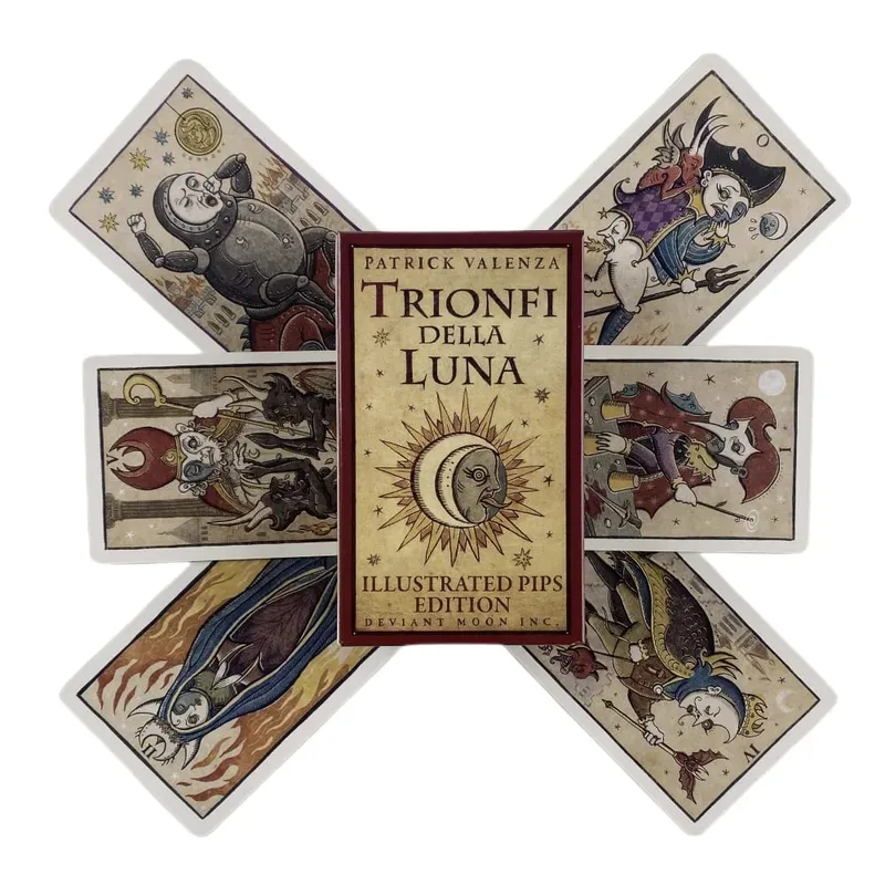 1 τμχ Trionfi Della Luna Κάρτες Ταρώ Μαντικές κάρτες Oracle Divination Edition Creativity ILLUSTRATED Moon επιτραπέζιες κάρτες — image 5