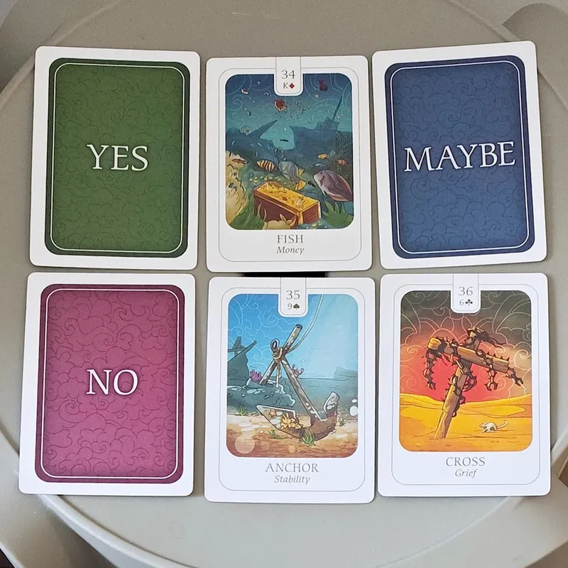 Simplicity Lenormand Deck 41 τμχ Όμορφες εικονογραφημένες κάρτες 9*6cm με ουσιαστικό συμβολισμό με κάρτες Yes No Ίσως — image 4