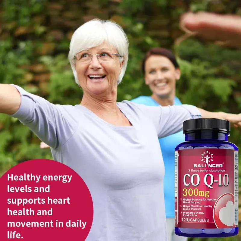 CoQ10 Κάψουλες 300 mg - Αντιοξειδωτικό Υψηλής Απορρόφησης Καρδιαγγειακή Καρδιά Ενεργειακή Υποστήριξη Vegan Non-GMO Χωρίς γλουτένη