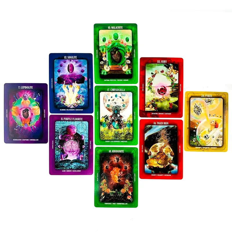 New Crystal Alchemy Oracle Cards 36 Deck 10,2*7,4cm Αγγλική έκδοση Fate Divination Επιτραπέζιο παιχνίδι Διαλογισμός & Παιχνίδια πάρτι — image 5