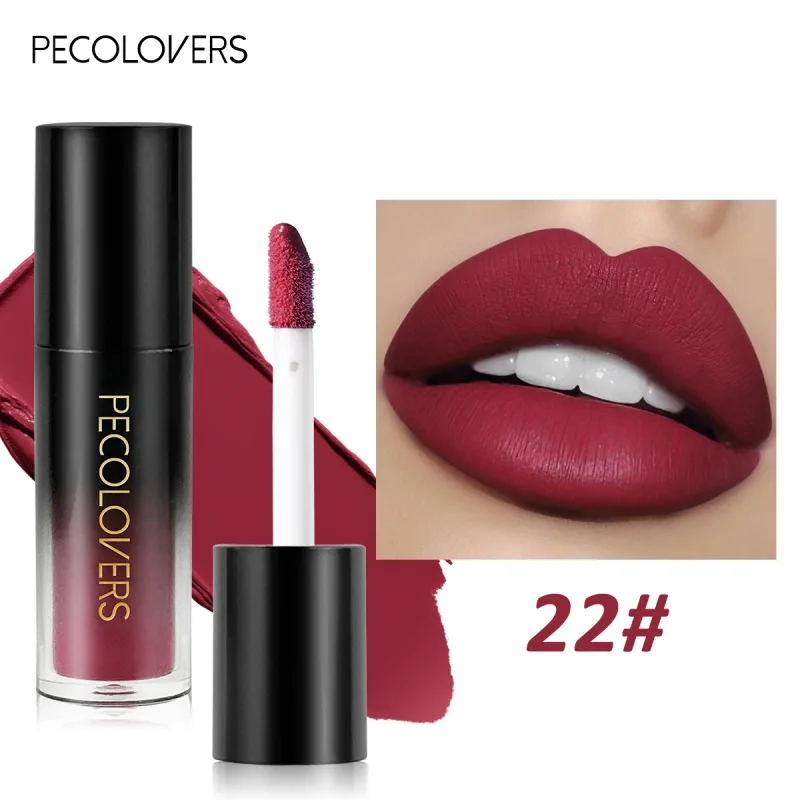 Πολλαπλών χρωμάτων Matte Velvet Lip Gloss Αδιάβροχο Αντικολλητικό Κύπελλο λείο κραγιόν για εφαρμογή υψηλής απόδοσης χρωμάτων — image 37