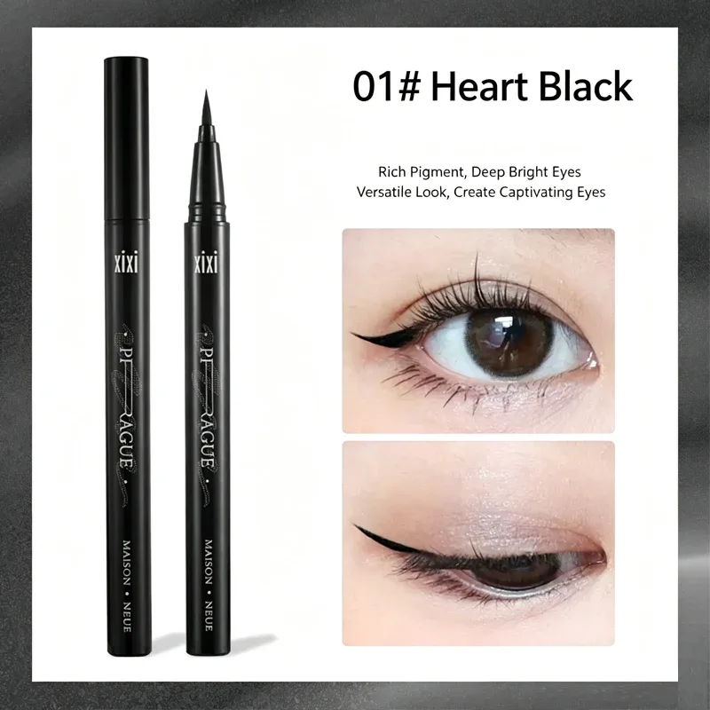 Υγρό eyeliner ματιών 2 χρωμάτων Αδιάβροχο και μη ξεθωριασμένο Εργαλεία μακιγιάζ ομορφιάς Quick Dry Non Halo Dye Eyeliner