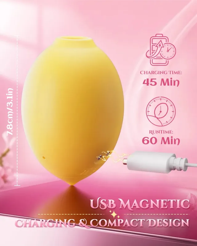 Lemon Vibrator Sucking Vibrator Clitoral Stimulator με 10 λειτουργίες ρουφήγματος σιλικόνη Clitoral Sucker Γυναικεία σεξουαλικά παιχνίδια 18+ — image 5