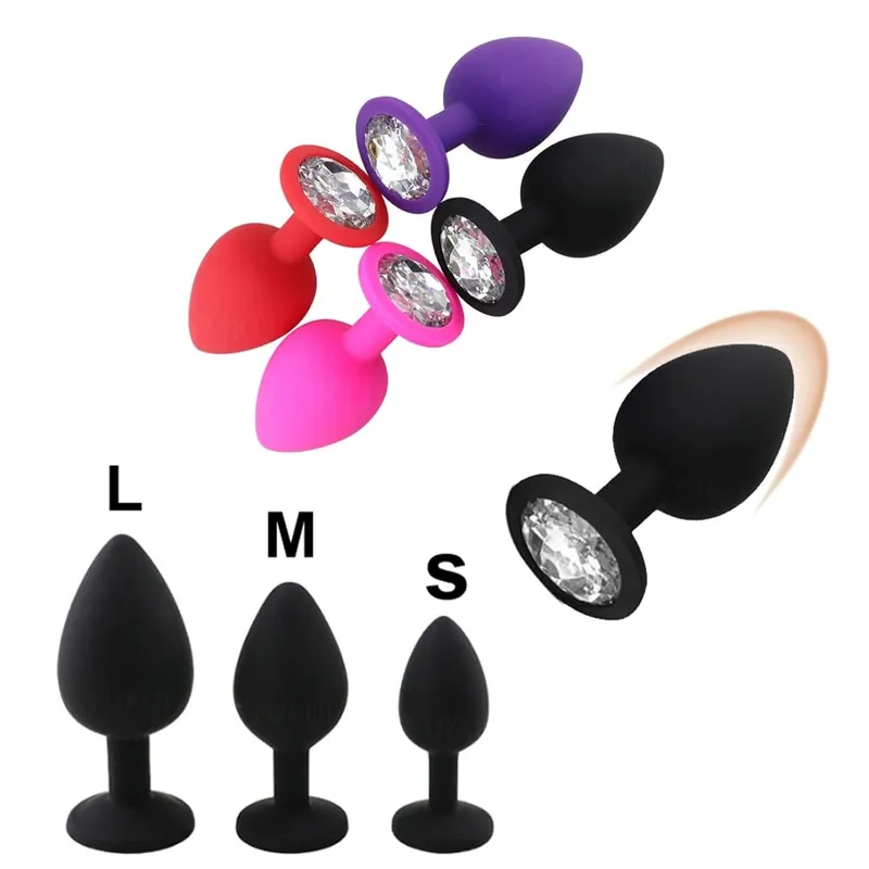 S/M/L רך סיליקון אנאלי תקע מיני ארוטי Butt Plug צעצוע מין למתחילים גברים נשים הומוסקסואלים זוגות ממריץ ערמונית צעצוע מין אנאלי — image 2