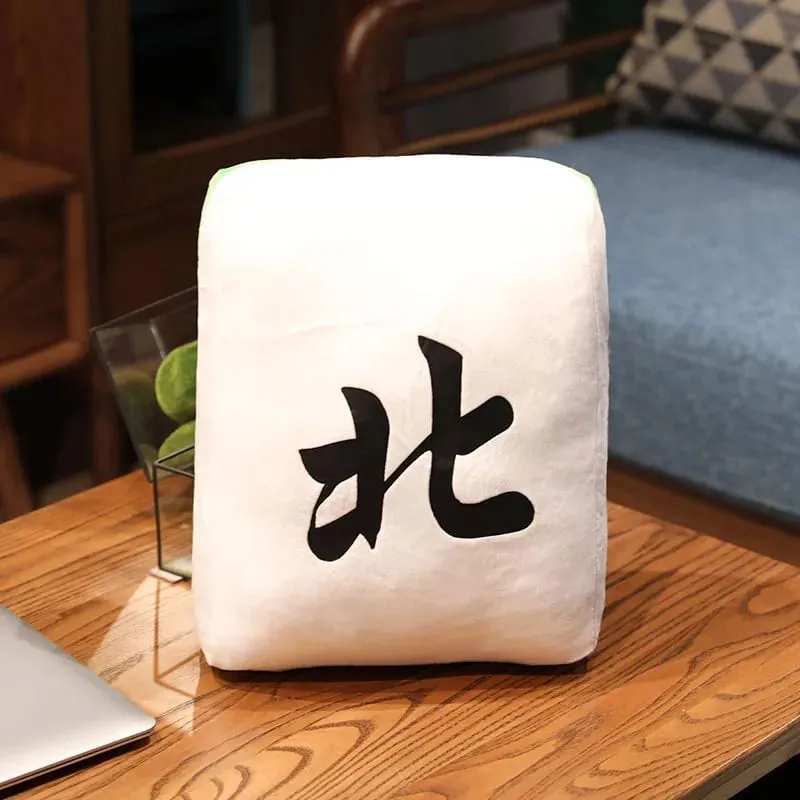 New 1pc Creative Mahjong Pillow Cushion Chinese Plush Toy Car Chair Backrest Mahjong Dice Funny Nap Pillow Sofa Home Decor Gift — image 23