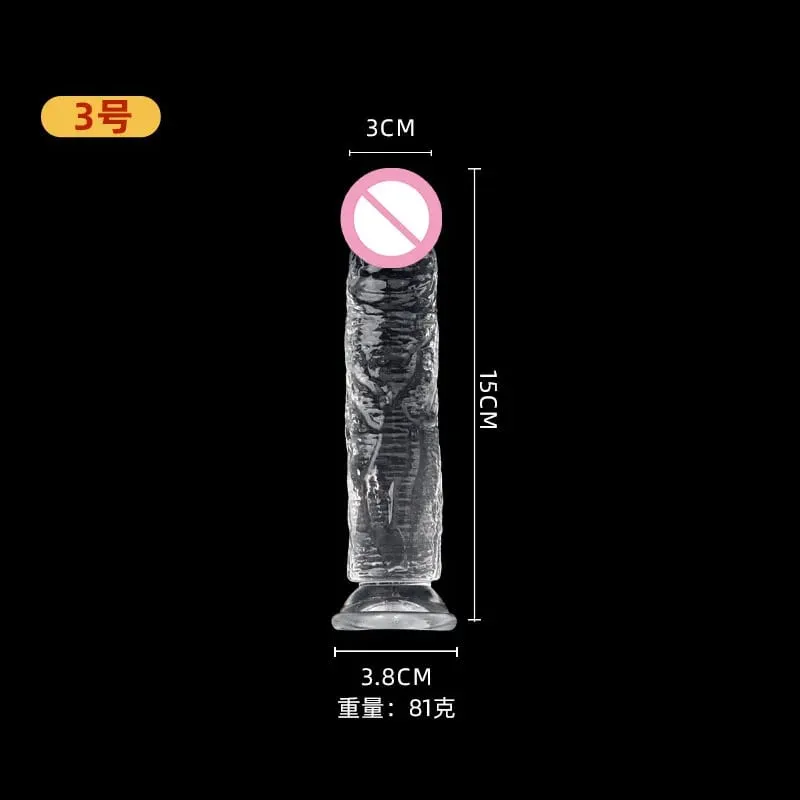 Ρεαλιστική βεντούζα πέους Dildo Jelly Dildo Big Dick Θηλυκός Αυνανιστής Κλειτορική Διέγερση Λεσβιακά σεξουαλικά παιχνίδια για γυναίκες 7 μεγεθών — image 9