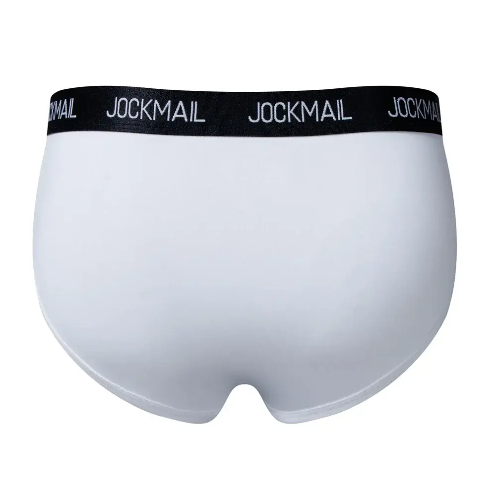Jockmail Mensชุดชั้นในต่ำเอวเซ็กซี่กีฬาBreathableฤดูร้อนกางเกงผ้าไหมน้ำแข็งกระเป๋าใหญ่ไนลอนสีทึบกางเกงในชาย — image 30