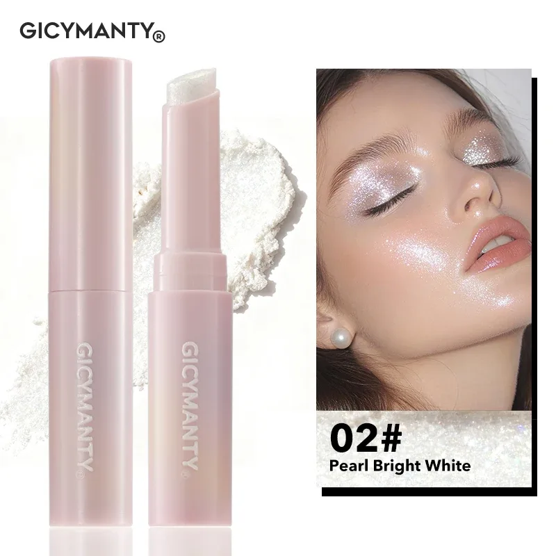Shimmer Eyeshadow Stick מתייבש סרט מהיר נעילה אור שאינו דוהה ניצוץ צלליות פנים סימון שפתיים