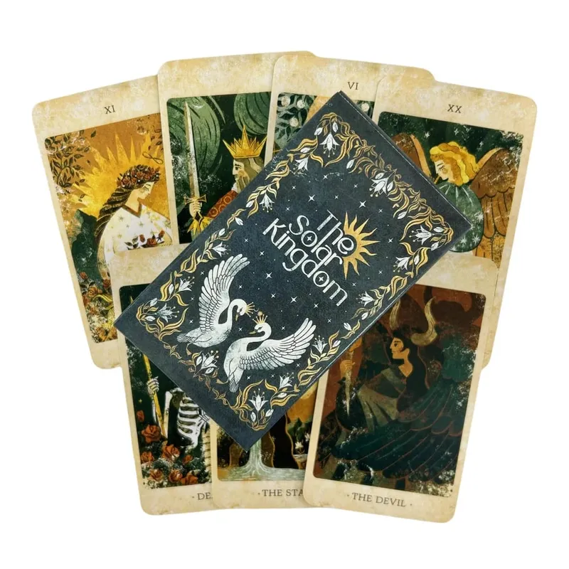 1/3/5 יחידות The Solar Kingdom Tarot Deck Oracle Set Divination English Editions Edition משחקי לוח סיטונאי — image 6