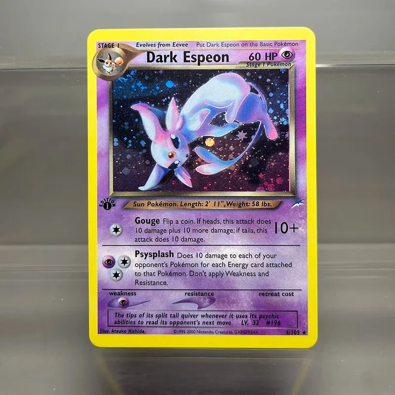 Neo Destiny Charizard PTCG Single Collection Card 1st Edition 1996 Tyranitar Gengar Card PKM Proxy Cards Toys Gifts — image 16