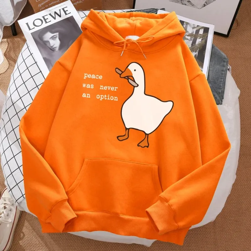 Peace Was Never An Option Printed Sweatshirt Men Street Oversize Autumn Hooded Hipster Soft Hoodies Hip Hop Warm Sportswears — image 4